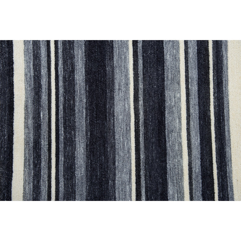 Boysen Striped Indoor / Outdoor Rug, Rectangle 8'6" x 11'6"