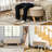 End Of Bed , 43.3" Beige Fleece Upholstered With Practical Storage Compartment Living Room Bench, Hidden Storage, Wood Legs