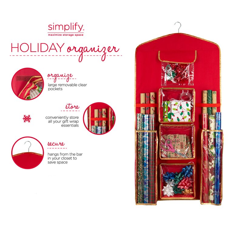 The Holiday Aisle® Over-the-Door Paper Organizer Gift Wrap Storage