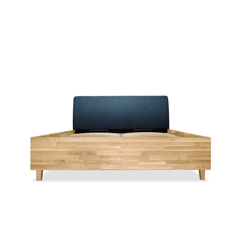 Bronte Upholstered Bed, 180 x 200 cm, Blue