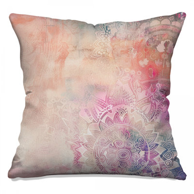 Mandala Throw Pillow, Abstract Double Sided Pillows