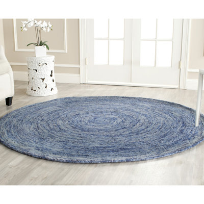 Ikat Hand Tufted Wool Abstract Rug