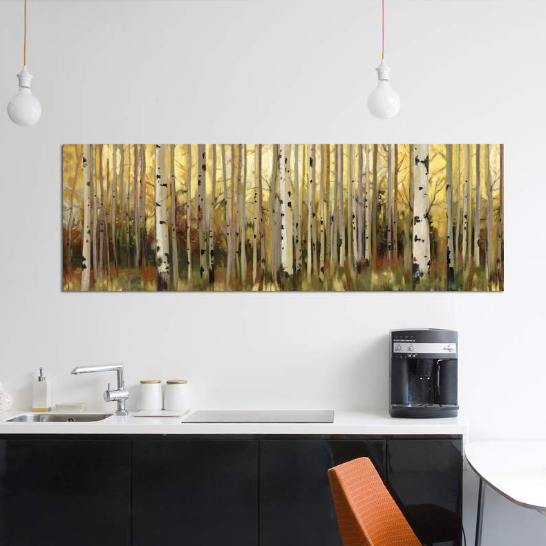 «Forest Light» par Allison Pearce, impression sur toile tendue, H 16 po x l 48 po x P 1,5 po, Toile tendue