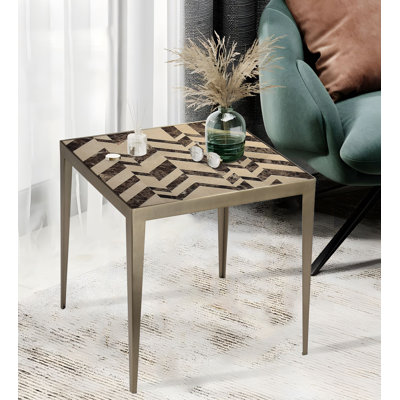 Nikki Stone Top End Table