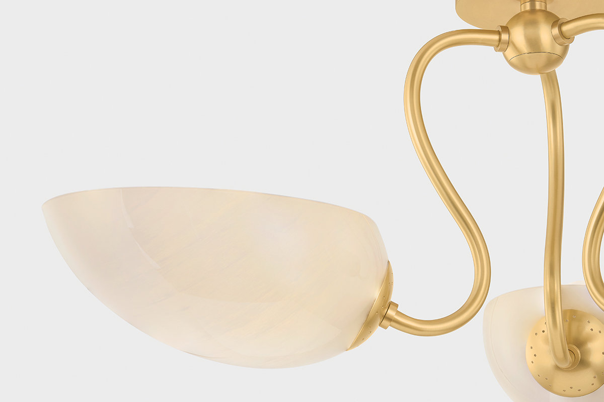 Reva 3-Light Semi Flush Mount