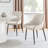 Ophelia Luxury Fabric Upholstered Dining Chair with Metal Legs-710157957