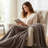Mink Knitted Throw Blanket-1004728826