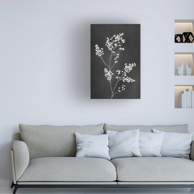 Art sur toile, noire Amini54, fleurs noires