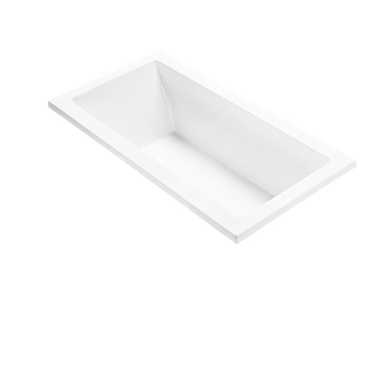 MTI Solutions 6 60" Whirlpool Bathtub, White, Undermount