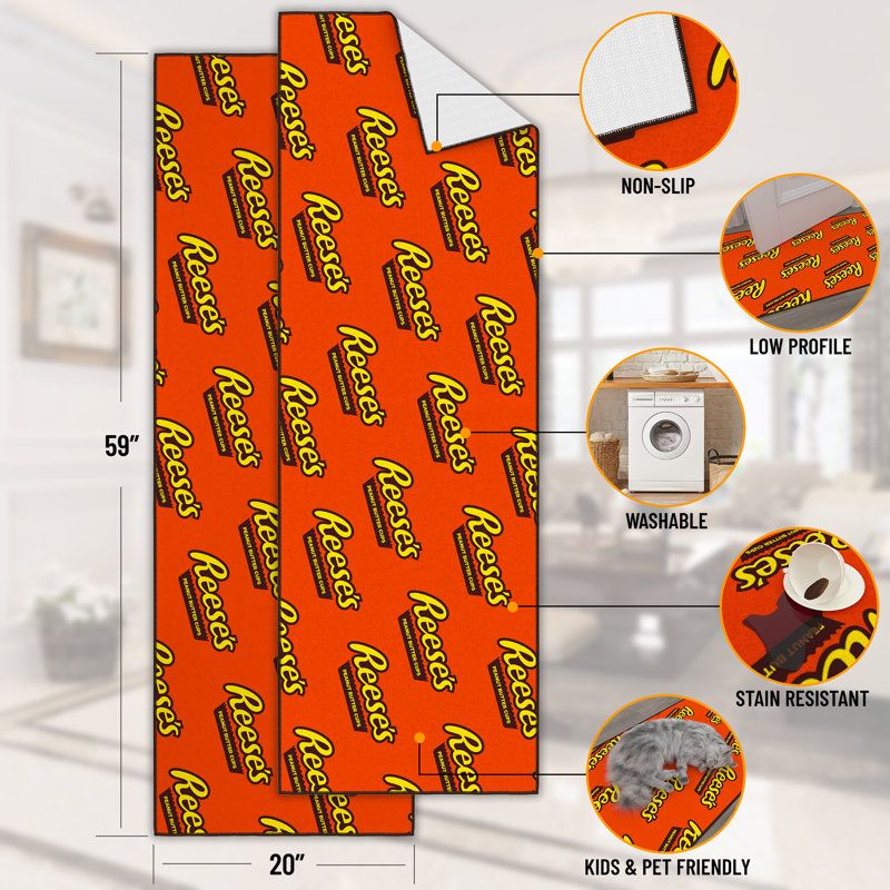 Tapis de couloir antidérapant Reese