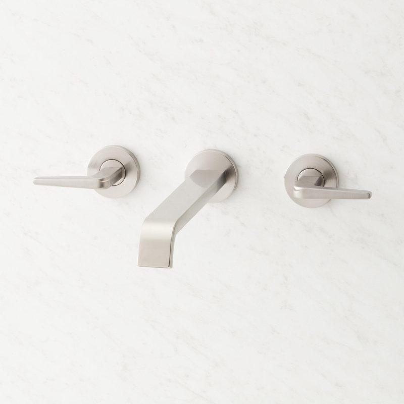 Drea Wall Mounted Tub Filler, Brushed Nickel
