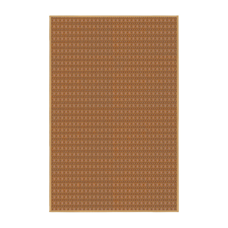 Tapis décoratif à motif géométrique brun Riddell, Rectangle 8 pi x 10 pi