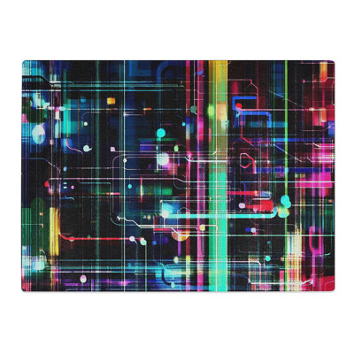 Futuristic Tech Vol.3  Glass Chopping Board