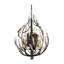 Applique murale bougie en acier Bask