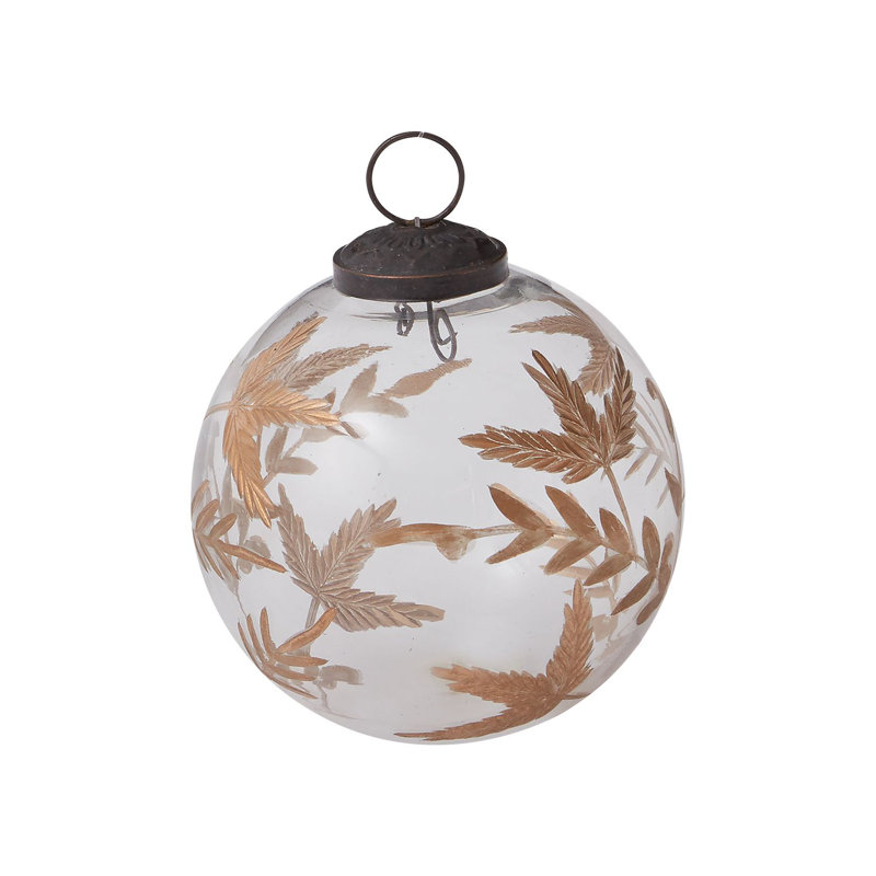 Ornements en boule, H 4 po x l 3,75 po x P 3,75 po