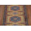 Tapis vert traditionnel à motif géométrique vert 3 x 10