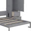 Queen Size Murphy Bed Wall Bed With Closet ,Drawers And Shelves-1125589934