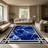Marble Pattern Area Rug, Modern Abstract Veined Floor Carpet with Decorative Border, Soft Washable Low-Pile Rug for Living Room, Bedroom, Dining Room, Office-1670329132-1670685951