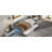 Upholstered Twin XL Size Daybed With LED Belt And Trundle-96589371