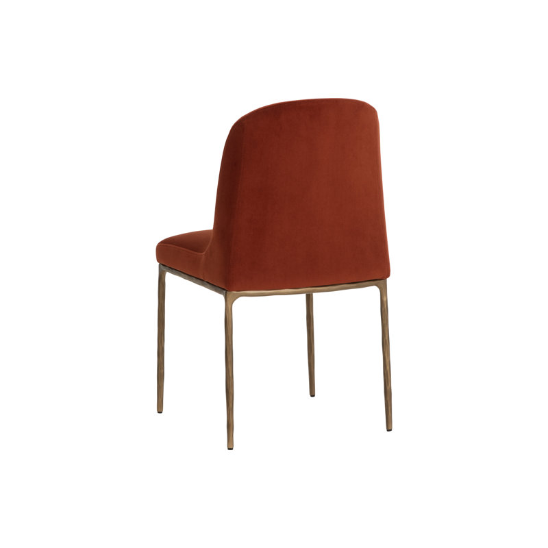 Nestor Upholstered Dining Chair, Meg Rust