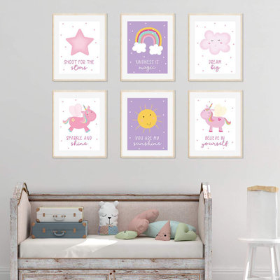 Derrall 6 - Piece Paper Print
