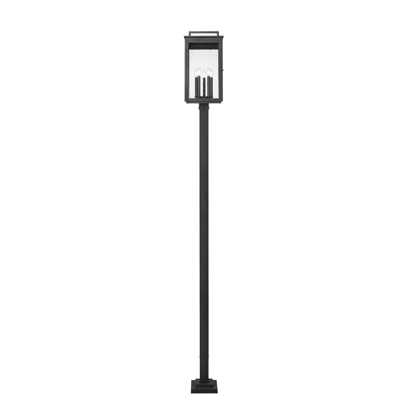 Stephan Sand Black 5 Light Outdoor Post Mounted Fixture
