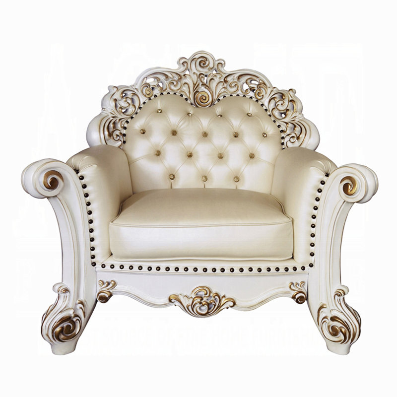 Chaise Aigner avec coussin, Ivoire ivoire