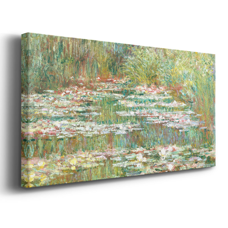 «Landscape Series» -CCCCLXV- Toile tendue avec châssis tendue, prête à être accrochée, H 17 po x l 33 po, Doré