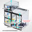 Réservoir d'aquarium cylindrique peint en fer épaissi-718840859