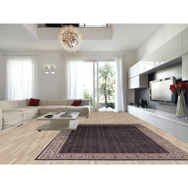 Tapis de salon bleu All-Over Floral