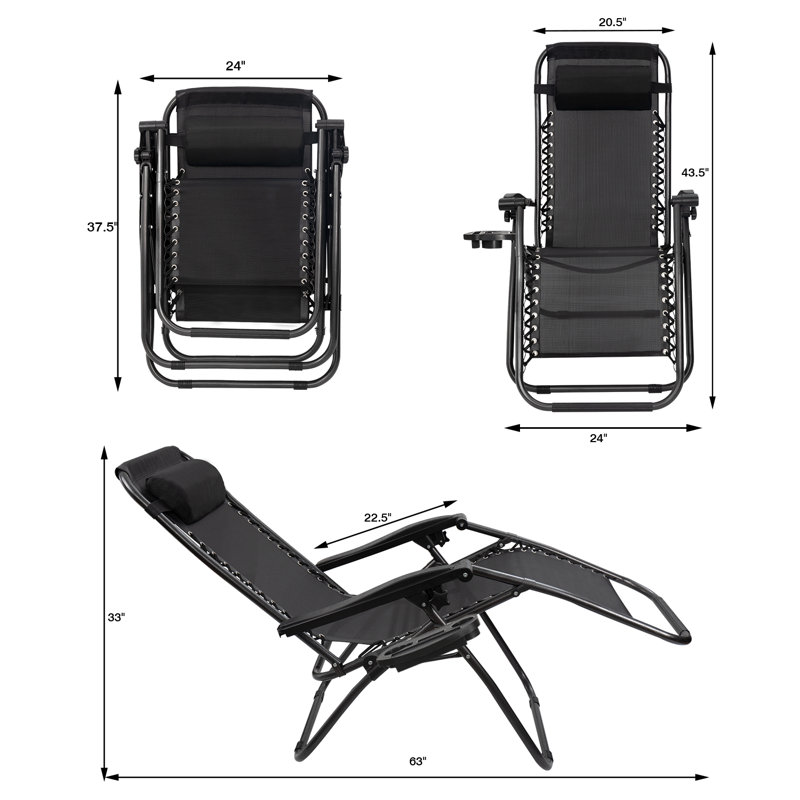 Fauteuil inclinable Kantzer, Noir