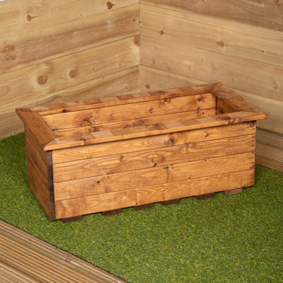 Charleah Wood Pot Planter