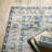 DiBernardo Machine Washable Performance Non-Skid Blue/Green/Gold Rug Mat-583664502