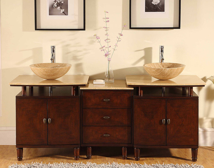 Ensemble de meuble-lavabo double 73 po Rozier