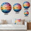 Charlinda - Horloge murale pointillisme-785529841