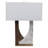 22X17" 2-Tone Marble Open Cut-Out Lamp, White/Beige