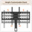 TV Stand with Swivel Mount and Power Outlet, LED Entertainment Centre for TVs-1135013066-1115072890