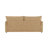 Tan Textured Chenille Fabric Sofa with Accent Pillows