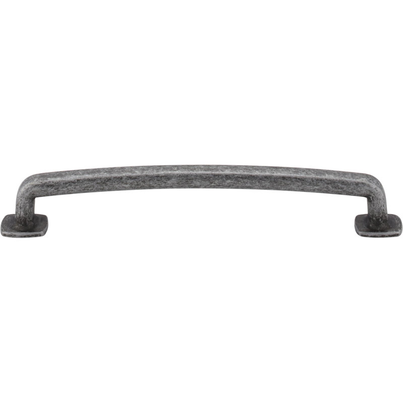 Belcastel I Bar Pull, Distressed Antique Silver, 5 1/16"