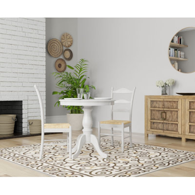 Fairview Pedestal Dining Table With 2 Vera Dining Chairs