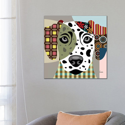 Dalmatian 1 Piece Wrapped Canvas Wall Art