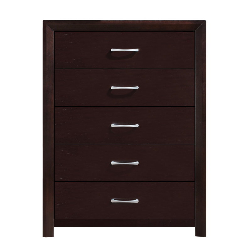 Edina 35.5'' W 5 - Drawer Dresser, Espresso
