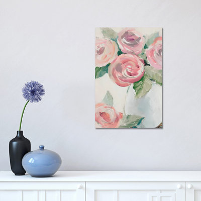 «Pink Spring Blooms I» par Lanie Loreth - peinture sur toile tendue