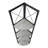 Bookshelf, Bookcase, Etagere, Corner, 4 Tier, 60"H, Office, Bedroom, Laminate, Metal, Contemporary, Modern-1292707905