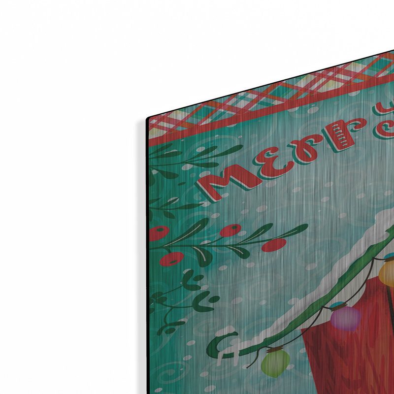 «Christmas Birdhouse» par Mollie B Art, H 36 po x l 24 po