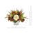 Hydrangea, Pampas and Wheat Fall Arrangement in Stone Pot