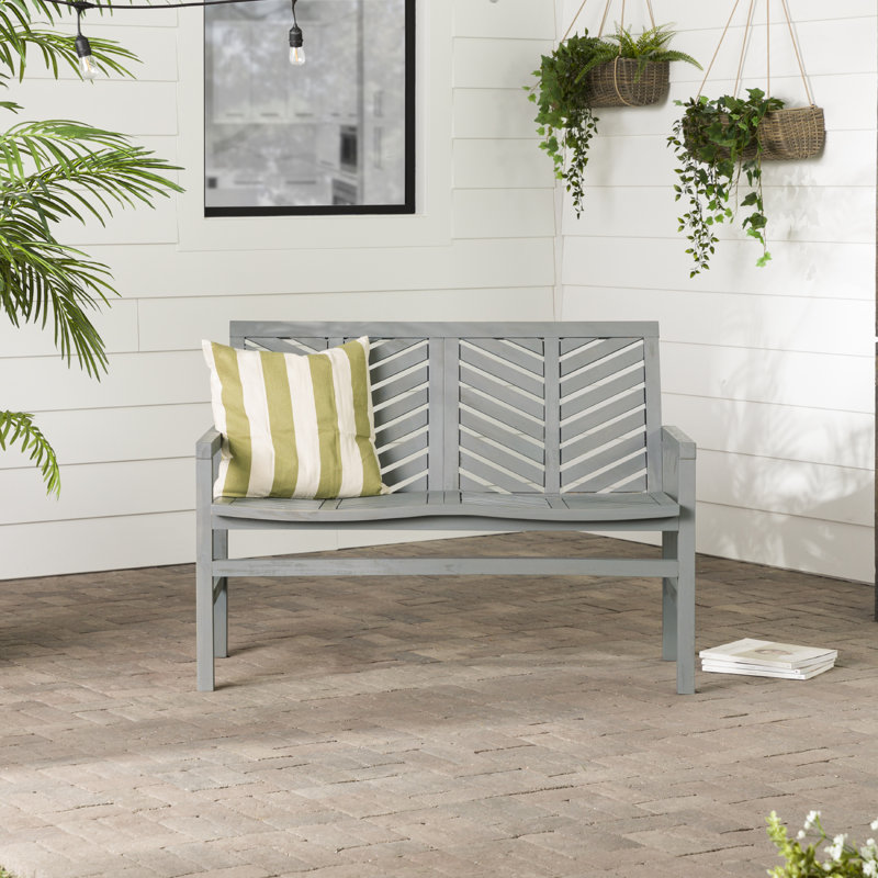 Banc de jardin Harbison, Gris délavé