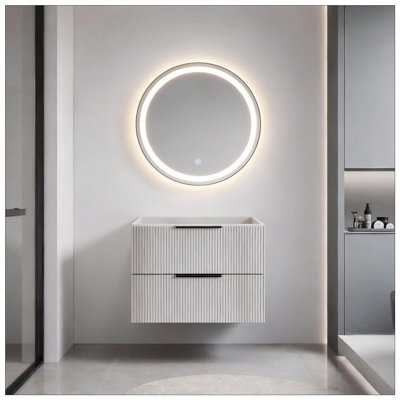 Meuble-lavabo de salle de bain avec lavabo et tiroirs en céramique