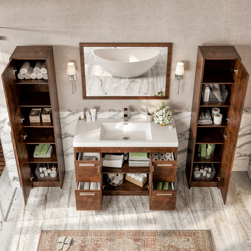 Wauconda Modern 47" Single Bathroom Vanity Set