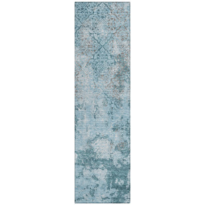 Jeneffer Washable Abstract Indoor / Outdoor Rug